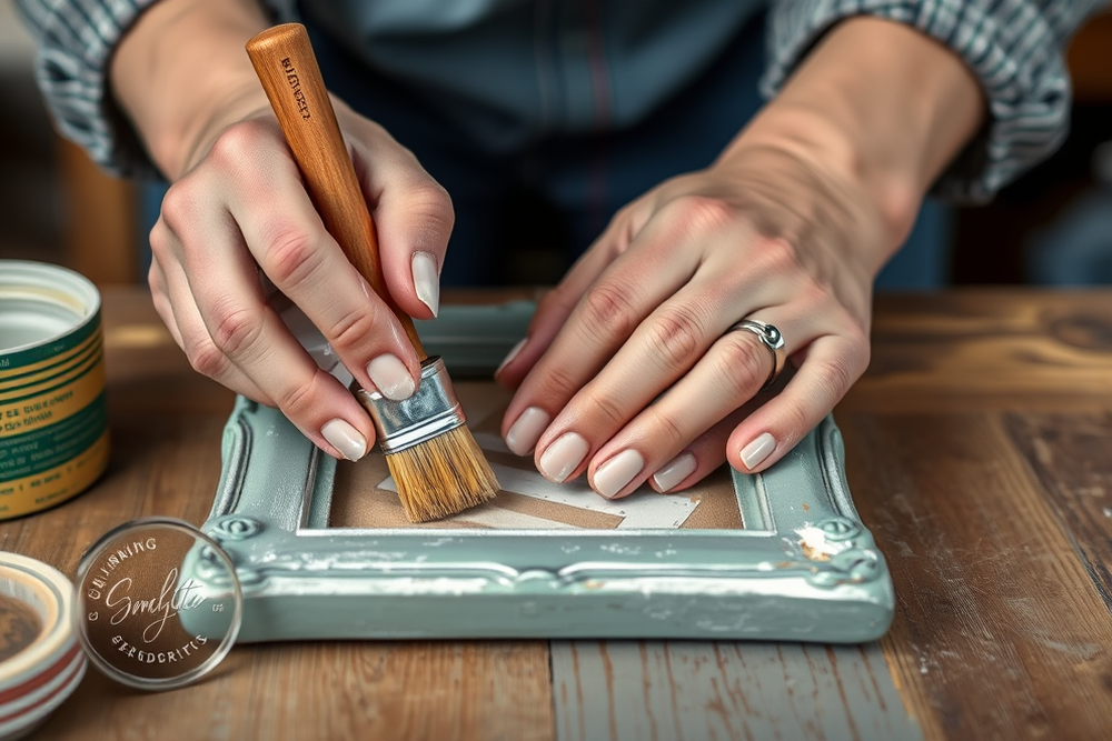 chalk paint techniques for picture frames — Chalk Paint Techniques For Picture Frames (step by step)