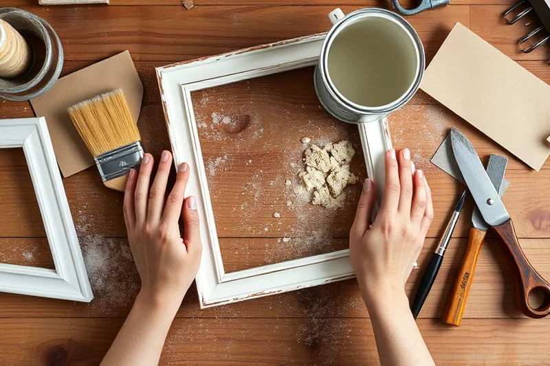 natural chalk paint techniques for picture frames — Natural Chalk Paint Techniques For Picture Frames (the finished result)