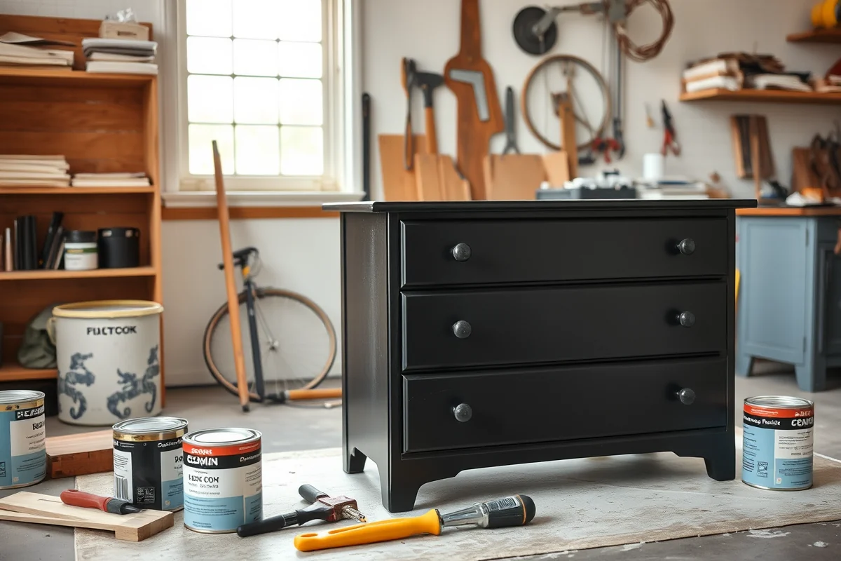 painting laminate furniture black — Painting Laminate Furniture Black