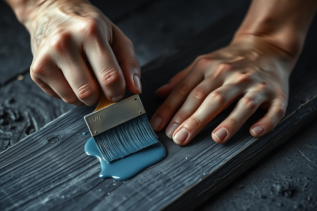 dusty blue paint — Dusty Blue Paint (step by step)
