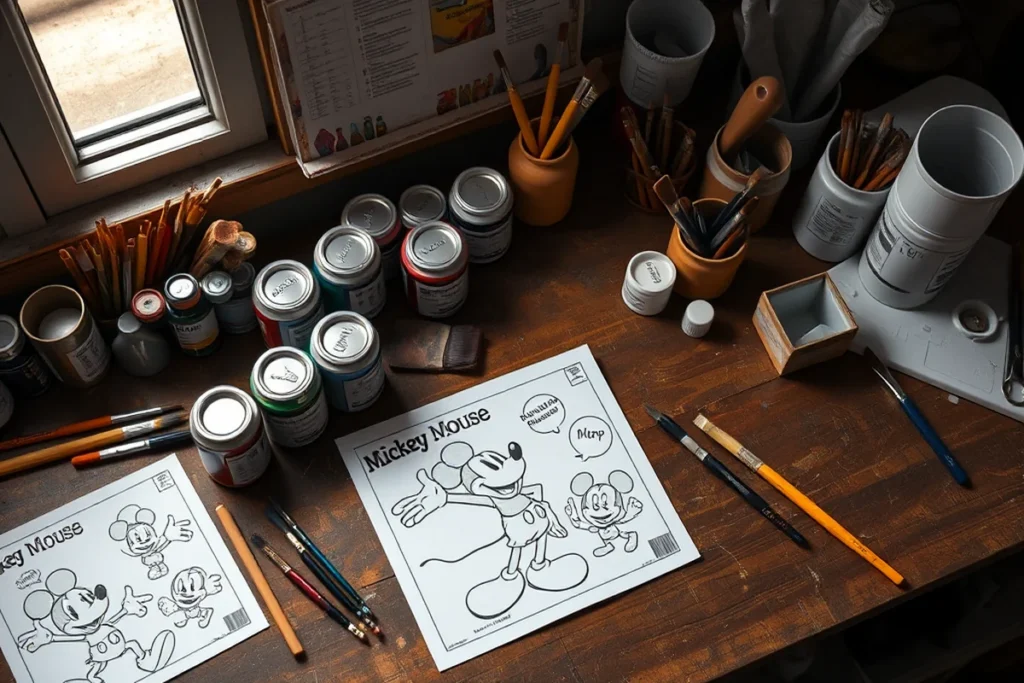 Mickey Mouse Coloring Sheets