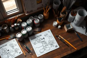 Mickey Mouse Coloring Sheets