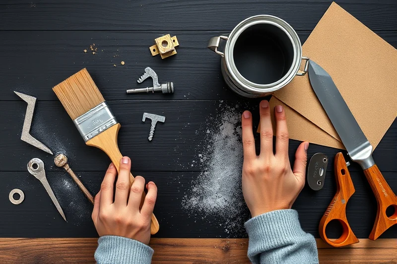 budget painting laminate furniture black — Budget Painting Laminate Furniture Black (the finished result)