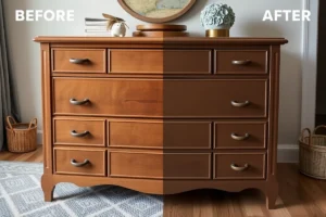 Cabinet Refinishing Before And After At Home