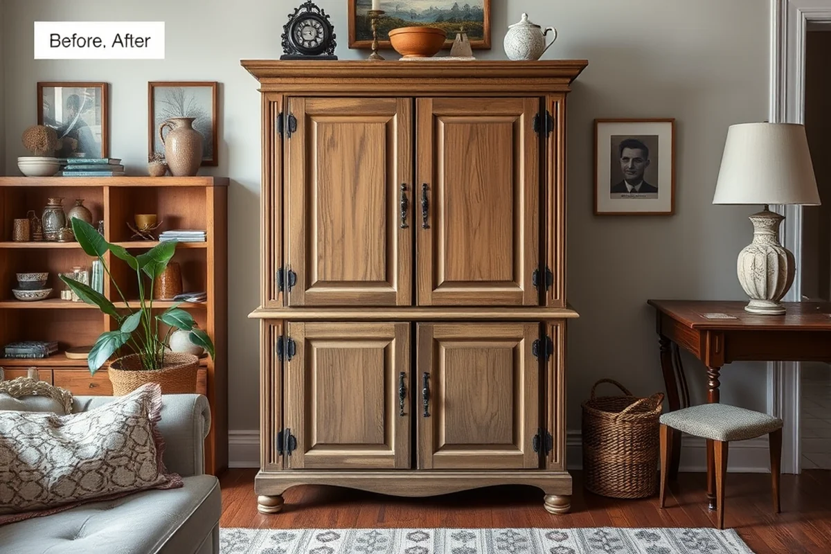 essential cabinet refinishing before and after — Essential Cabinet Refinishing Before And After