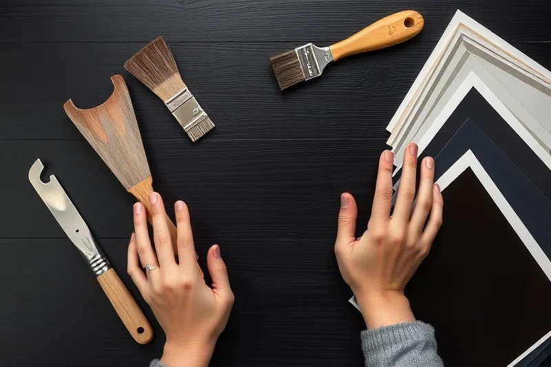 painting laminate furniture black on a budget — Painting Laminate Furniture Black On A Budget (the finished result)